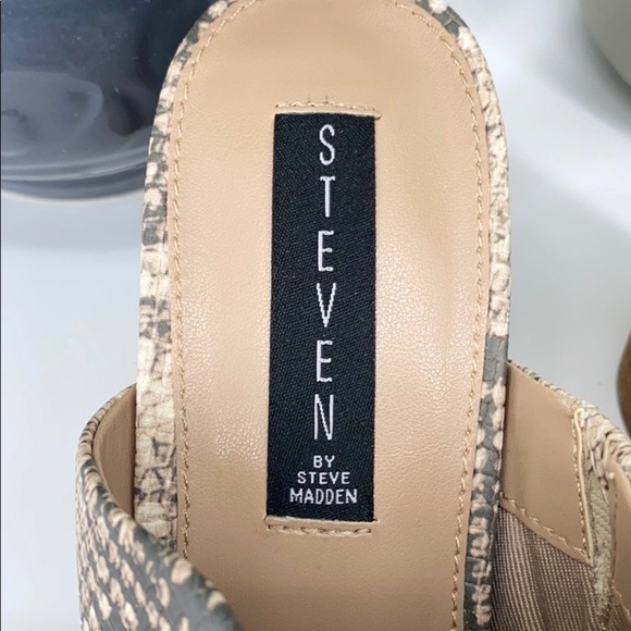 Steven By Steve Madden Snake Print Heels - Picture 5 of 7